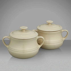 Le Creuset Stoneware Soup Bowls, Set of 2 Almond